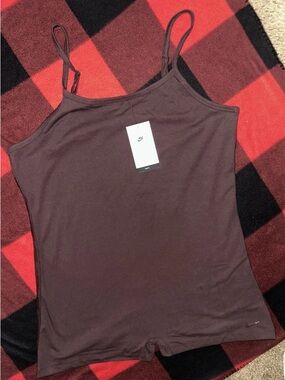 Nike Women's Maroon Spaghetti Strap Romper one piece